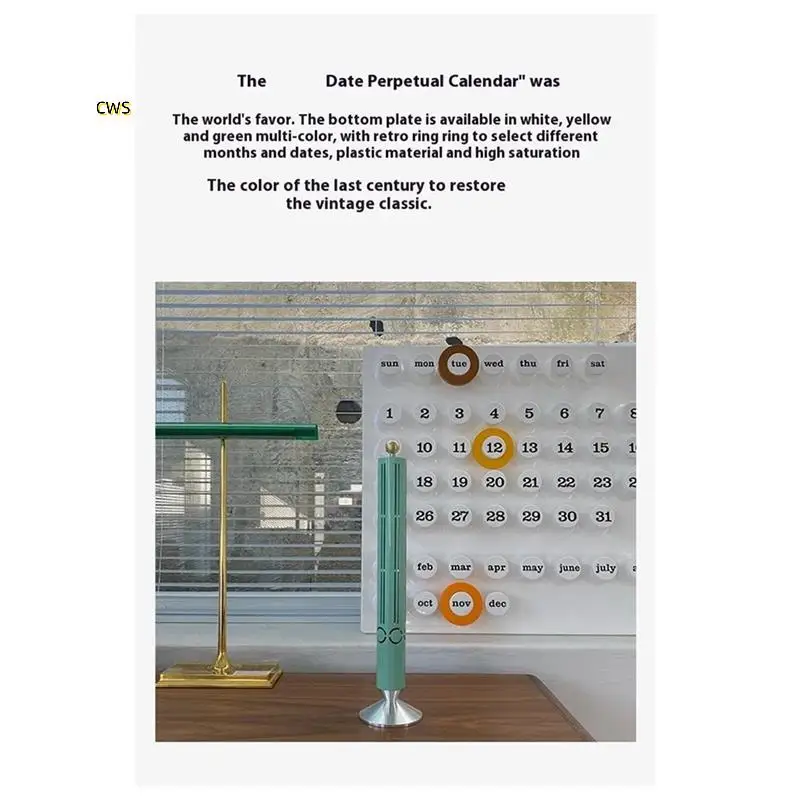 Personalized Calendar Board Creative Perpetual Calendar Internet Celebrity Ins Style Home Decoration Desktop Shooting