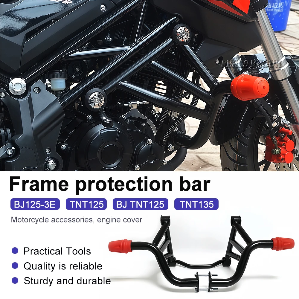 Motorcycle Engine Guards & Frame Benelli TNT125 TNT135 BJ125-3E | Crash Bars Bumper Protector Accessories