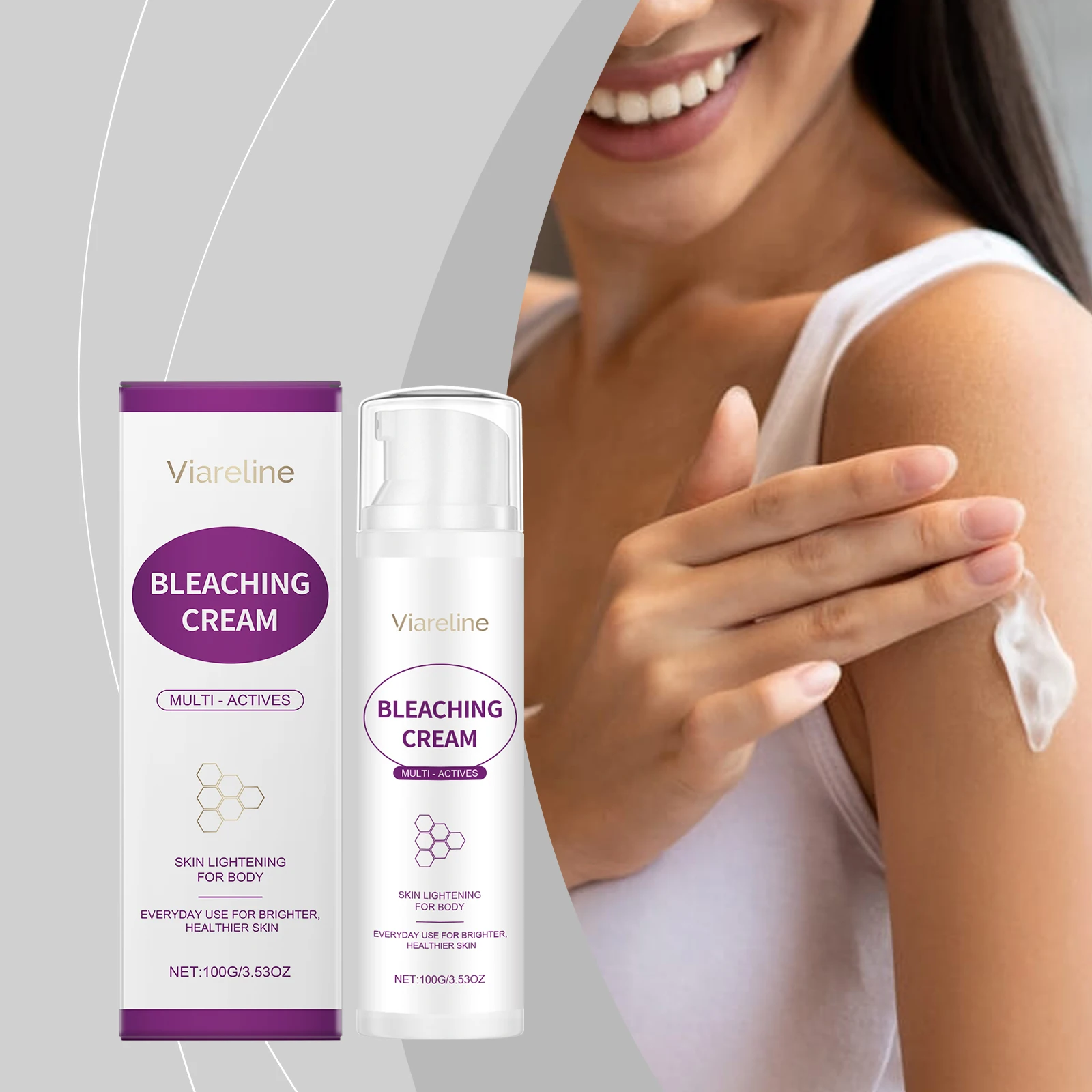 

Body Bleaching Cream Underarm Elbow Private Parts Brighten Dark Spot Remover Even Skin Tone Deeply Moisturizing Whitening Lotion