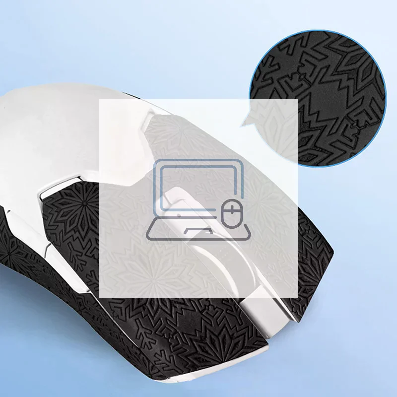 1Set Ultraglide Mouse Anti Slip Sticker For VIPER V3 PRO Non-Slip Anti Sweat Tape  Snowflake Texture Anti Sweat Patch