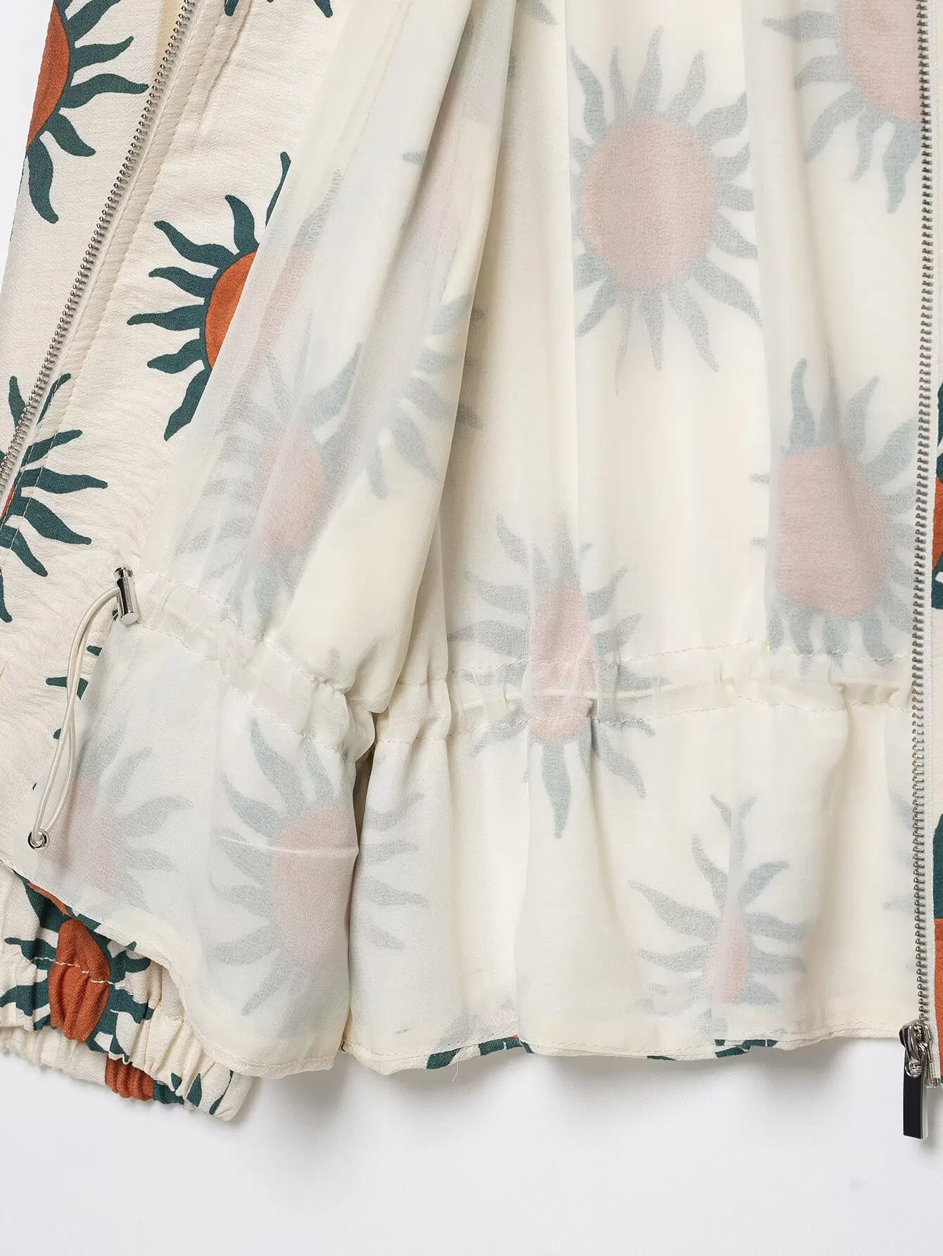 KONDALA Schicker Print Herbst Damenanzug Reißverschluss-Pilotenjacke + Vintage Langer Rock Elegante Urlaubsmode 2026 Streetwear Damen-Set – Detail 15