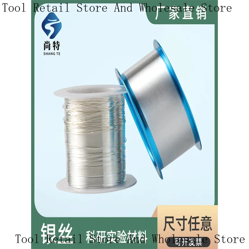 High Purity Handmade DIY Full Conductive Electrode Electrochemical Round Silver Wire