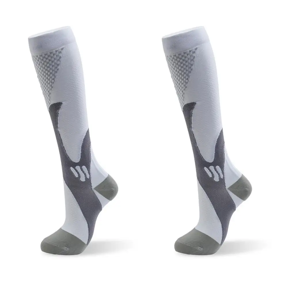 Sports Compression Socks For Men Women Running Basketball Bicycle Nylon Sports Socks Gym Elastic Relief For Fatigue K6G9