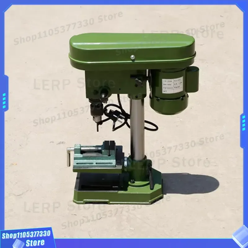 350W Industrial Vertical Metal Drilling Machine Single Axis High Precision Durable Drill Bit for DIY Projects Heavy Duty