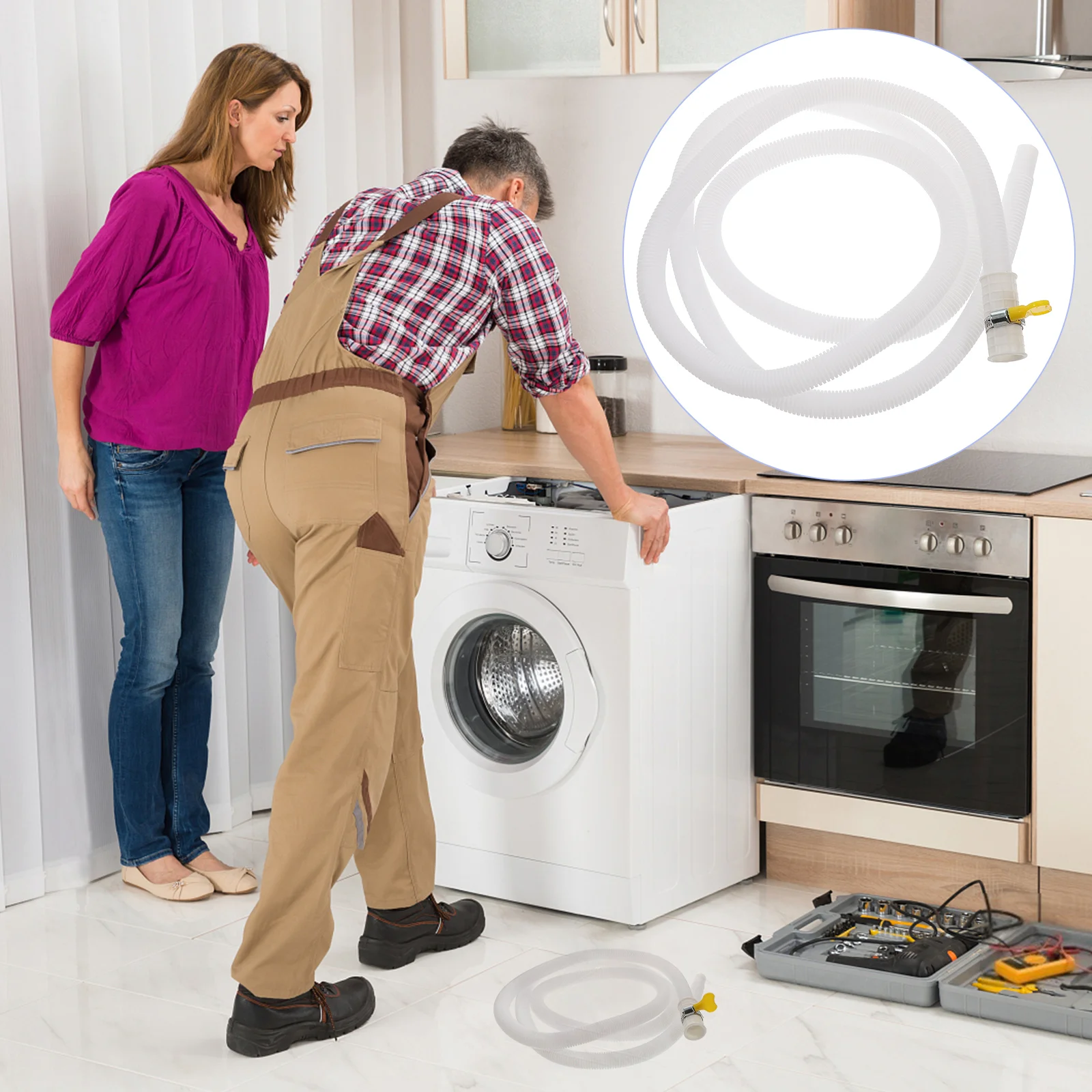 Air Conditioner Drain Pipe Washing Machine Hose Extension Inlet for Mini Small Dehumidifier