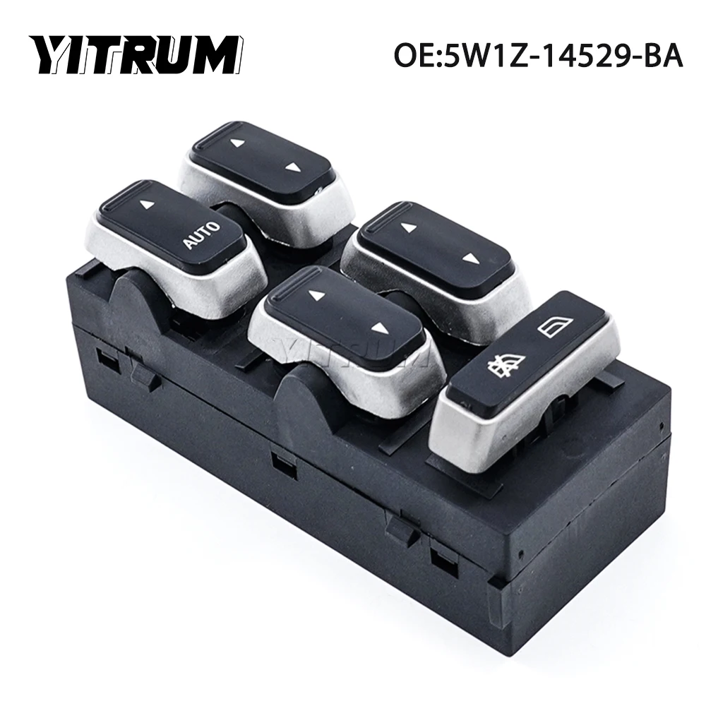 YITRUM 5W1Z-14529-BA 4W1Z14529BA Power Window Switch Driver Side Control Button For Ford Lincoln Town Car 2003 - 2008 11Pins