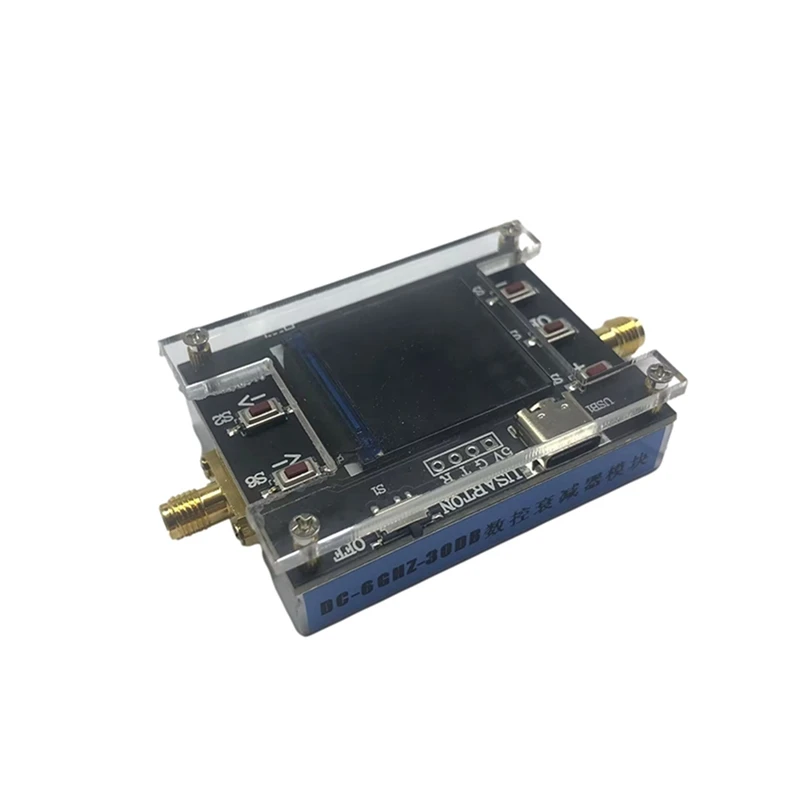 Smart-Dc-6G Цифровой программируемый аттенюатор 30 дБ Шаг 0,25 дБ Tft Дисплей Внешняя поддержка с ЧПУ Связь