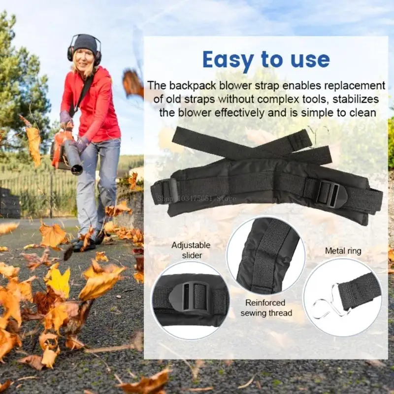 Replacement Part Harness Strap For Blower Including Adjustable Features And Quality Nylon Construction For Durability