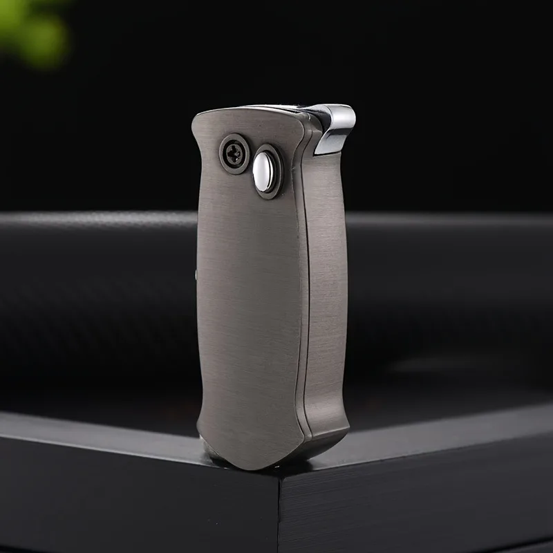 ولاعة معدنية مبتكرة، أداة تخييم خارجية، ولاعة غاز محمولة، يمكن شغل غاز البوتان (باستثناء الكيروسين) #3