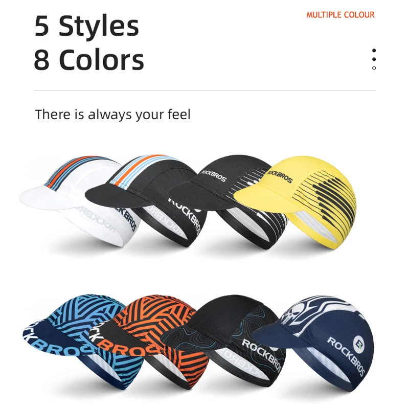 ROCKBROS Cycling Cap Sun Protection Breathable Motocycle Riding Hat Men Women MTB Helmet Bike Cycling Headwear Gorra Ciclismo