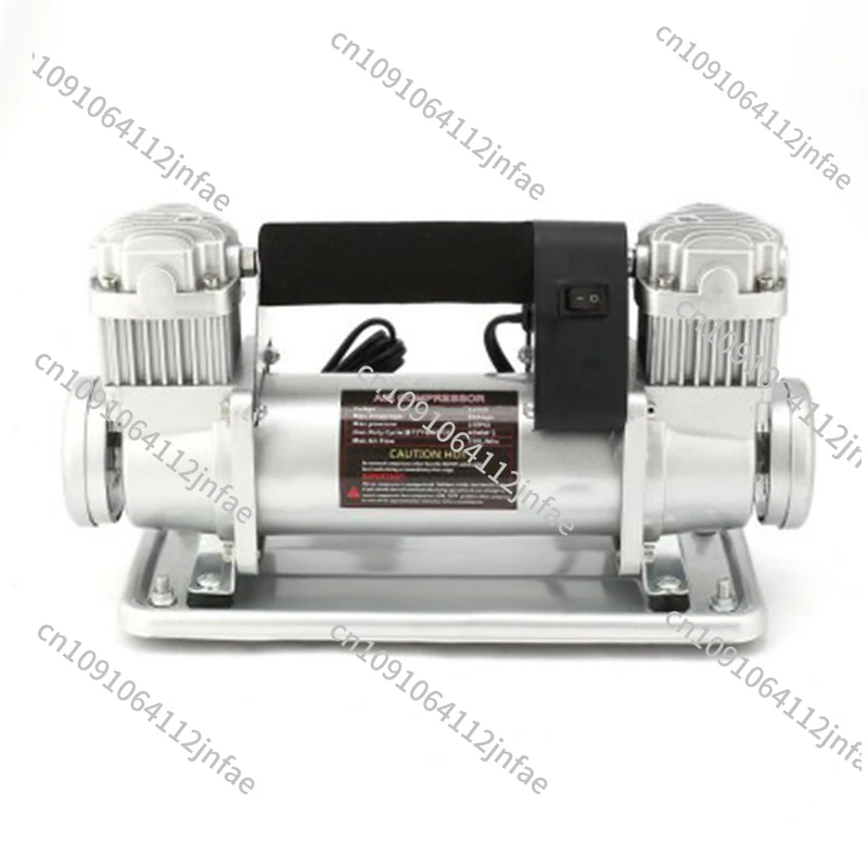 

High Power Dual Cylinder Metal Air Compressor 580W Off-Road High-Pressure Air Pump for Vehicles