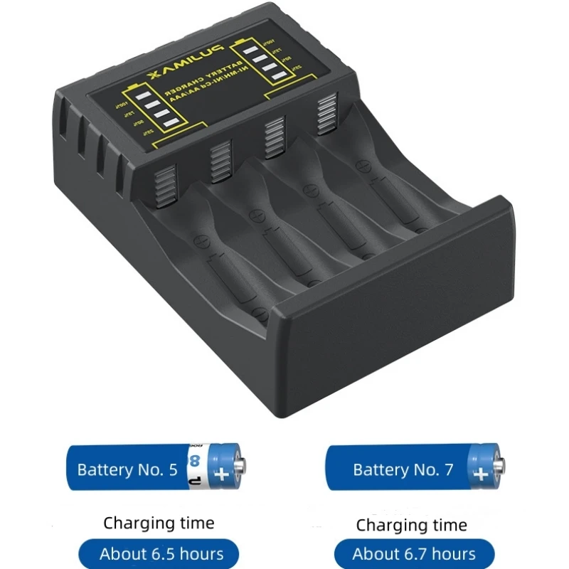 New LED Battery Charger Four-Slot Multi-Slot Intelligent Fast Charger for No.5 No.7 AAA/AA NiMH/NiCd Battery Charger Protection