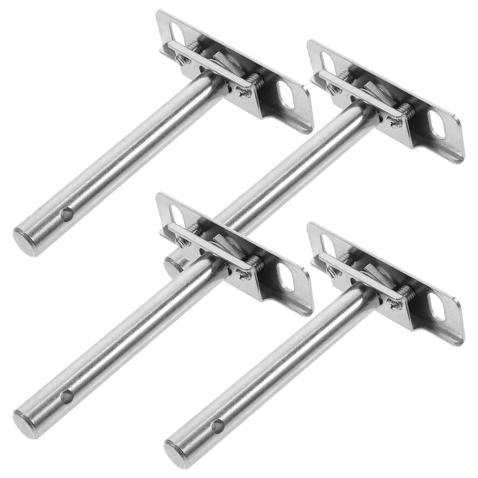 

4pcs Invisible Cylindrical Steel Brackets Floating Shelves Smooth Finish Decorative Wall Mount Heavy Duty Rust Resistant