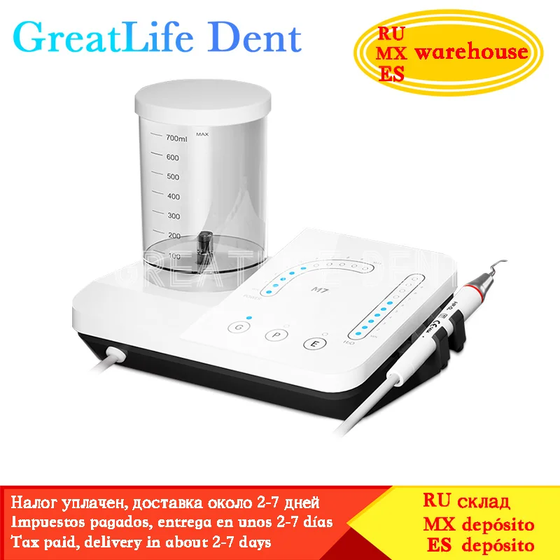 

GreatLife Dent Cheap Scaler Smart Touch Large Capacity Automatic Water Supply Refine M7+ Dental Ultrasonic Scaler