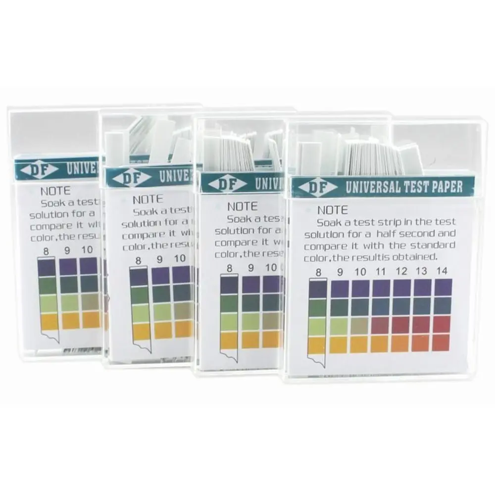 100 Strips PH Value 0-14 PH Test Paper Professional Measurement Alkaline Acid Indicator Litmus Testing Kit with Plastic Box