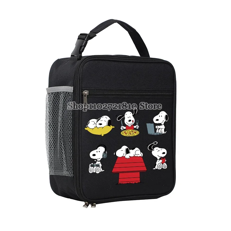 Snoopy sac à déjeuner Bento paquet épaissi pochette de glace cationique étanche Portable isolé mignon pique-nique en plein air sac à déjeuner cadeau