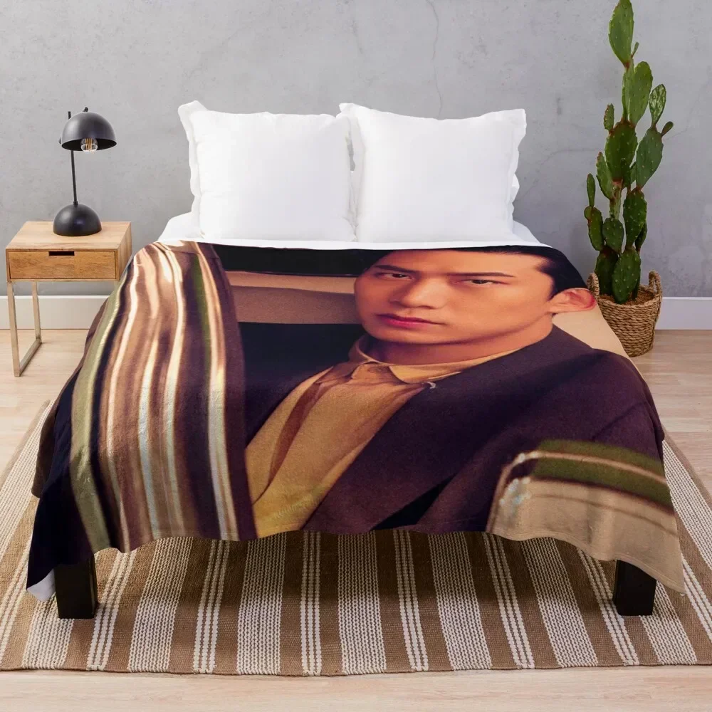 

2PM With Me Again - TAECYEON Throw Blanket Flannel manga Decorative Sofas Plush Blankets