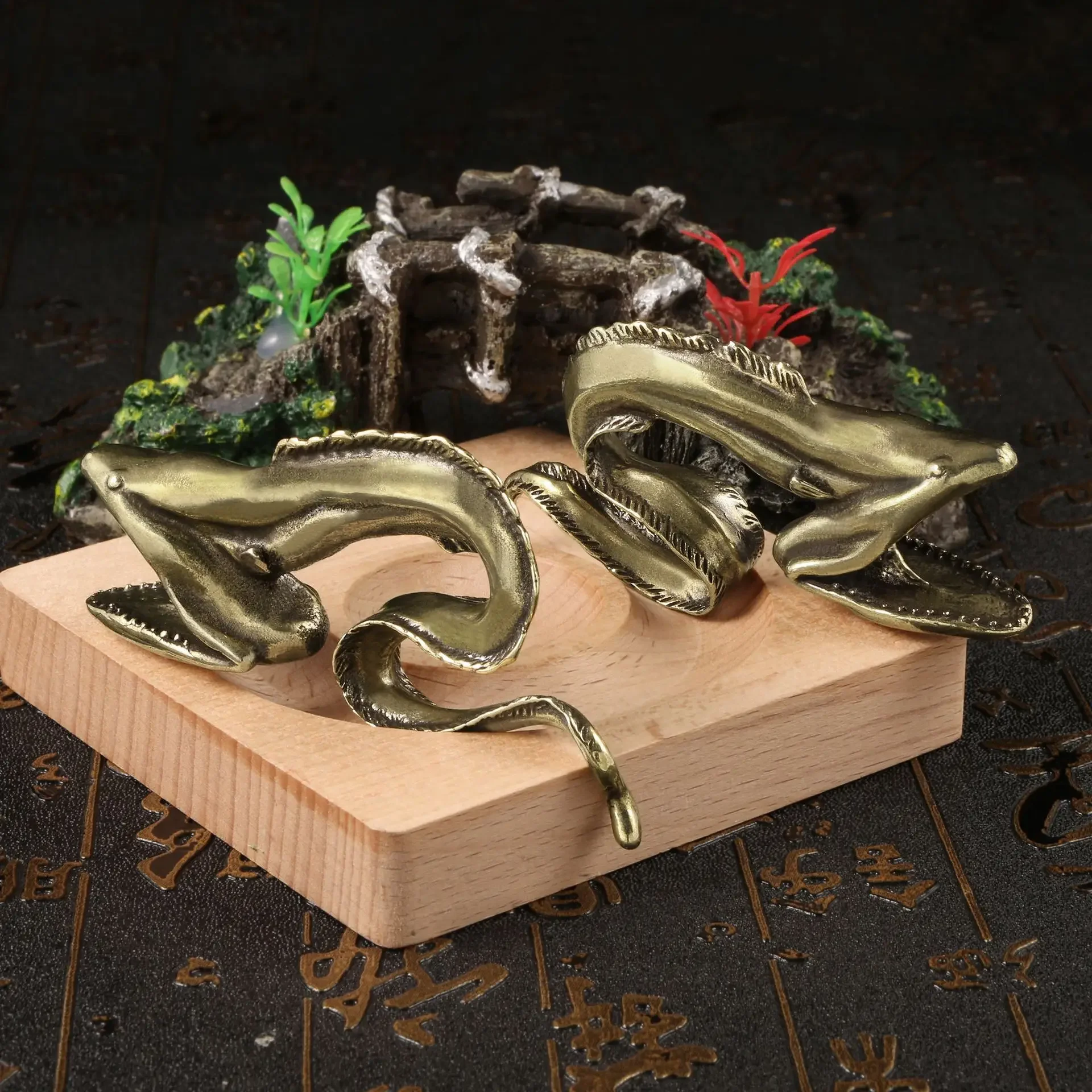 Brass Sea Eel Decorative Figurines Copper Handicrafts Marine Organisms Muraenesox Cinereus Desk Decoration Christmas Gift