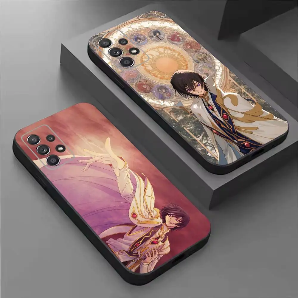 Code Geass Lelouch of the Rebellions Phone Case For Samsung S26,25,24,21,22,21,20,10,9,8,7,6,Ultra,Plus,Fe, Lite Black Cover