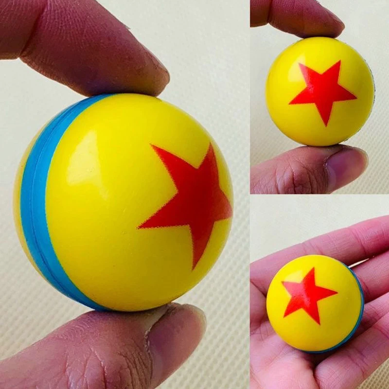 Mini pelota elástica de Pu de dibujos animados de Disney, pelota de dibujos animados de Pixar, juguetes de pelota de palmada para niños, Toy Story de Disney, pelota de Andy, regalos de cumpleaños para niños