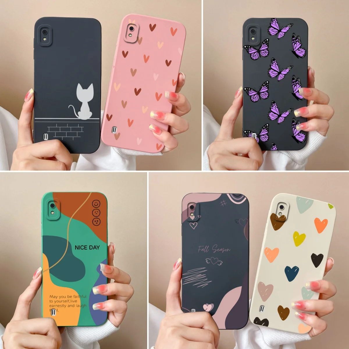 For Samsung A10 A10S M01S Case Love Heart Camera Protection Original Liquid Silicone Fundas For Samsung Galaxy A 10 Back Cover