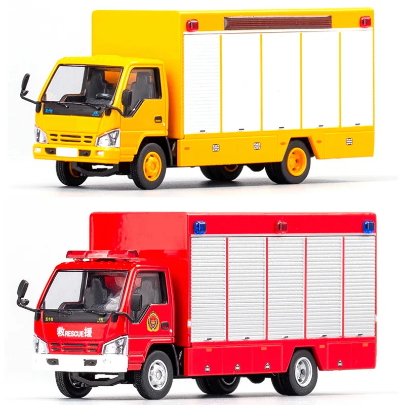 

Diecast Alloy 1:64 Scale Fire Truck Engineering Vehicle Cars Model Adult Toys Classics Collection Ornament Souvenir Gift Display