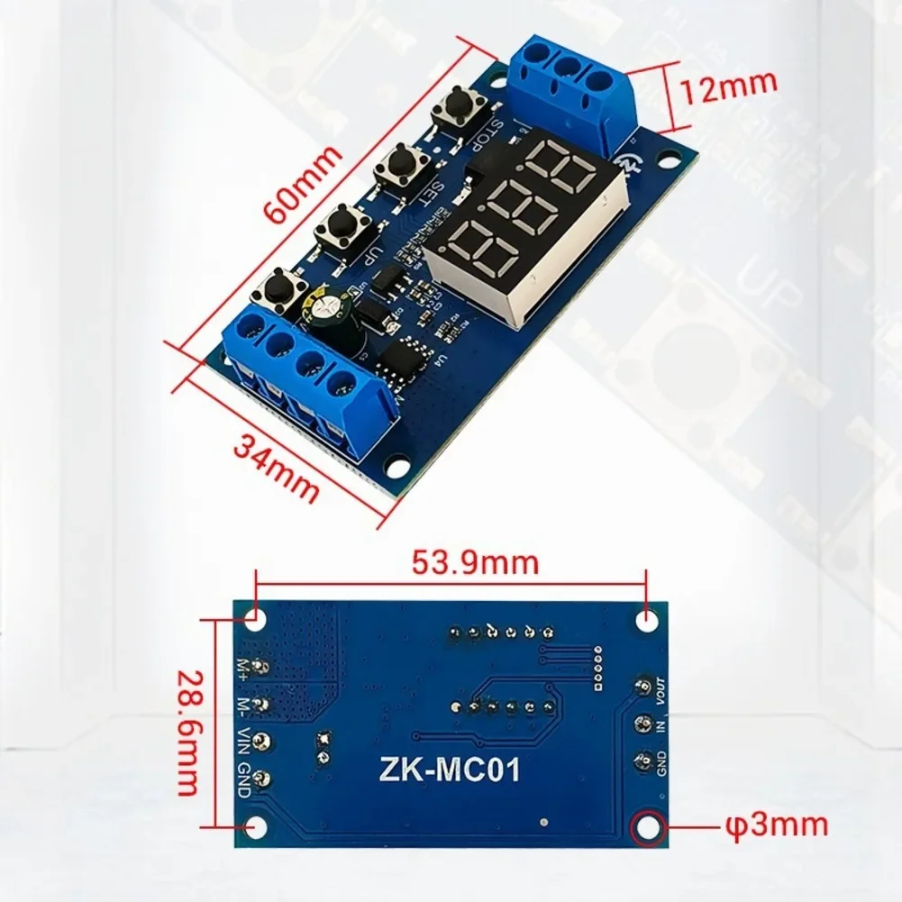 50W Motor Controller Versatile DC Motor Controller With Speed Control Timer & Memory Function For Small Fans Toy Car Models