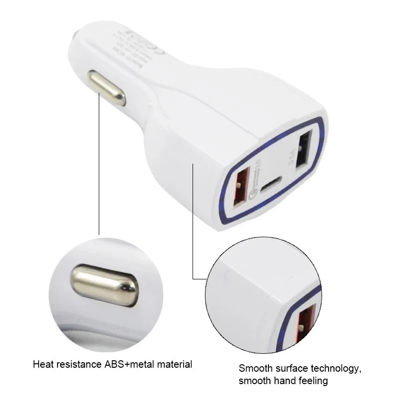 NNBILI 35W PD USB C Car Charger Quick Charge 3.0 QC3.0 Phone Charger Type C Fast Charging For iPhone 13 Xiaomi Huawei Samsung