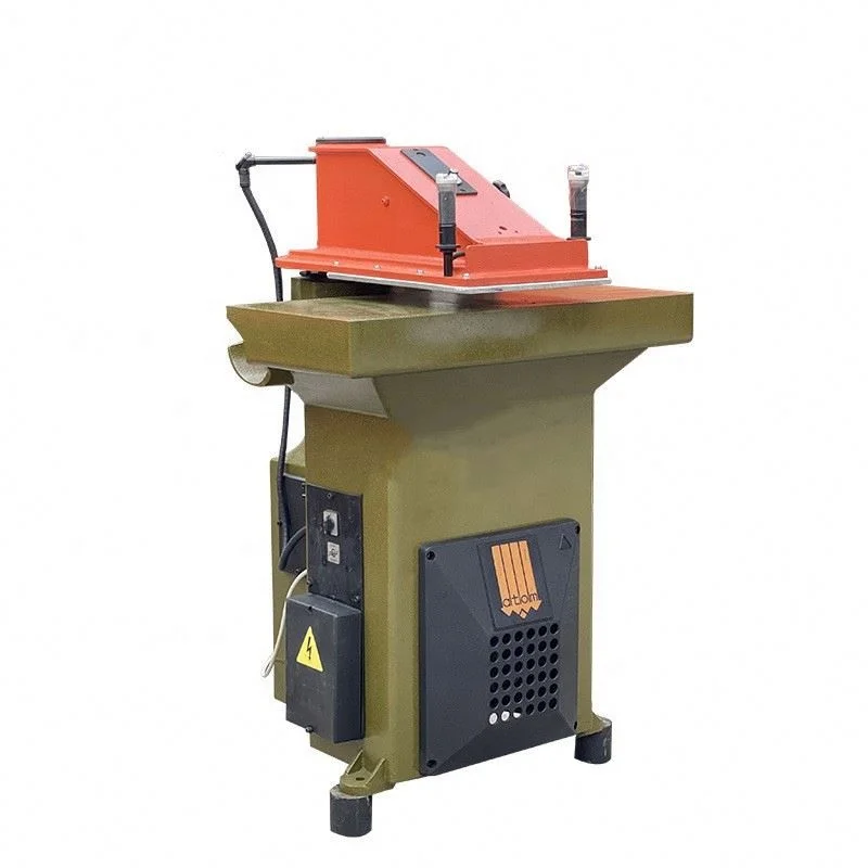 Semi-Automatic Hydraulic Swing Arm Leather Shoes Cutting Die Machine Clicker Press 30T Force 1000KG Weight for Efficient Leather