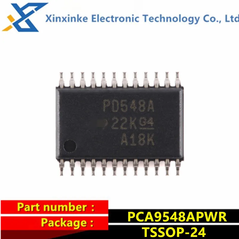 

5PCS PCA9548APWR PD548A TSSOP-24 Switch ICs - Various 8-Channel I2C Switch with Reset Bidirectional Translating Switches