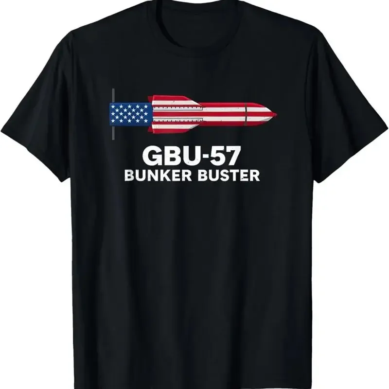 Gbu 57 Bunker Buster American Flag 4Th Of July T Shirt