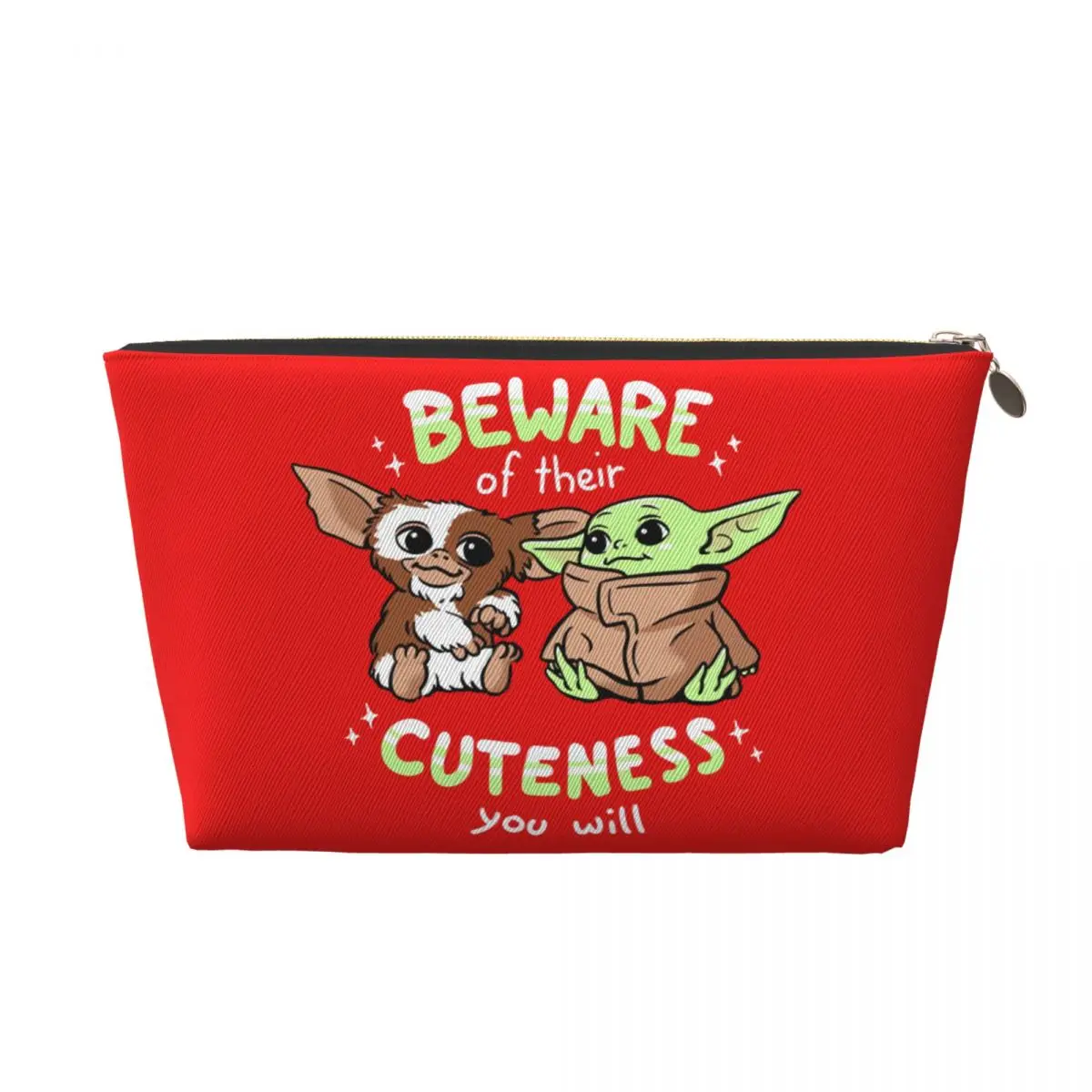 Custom Gremlins Gizmo Mogwai Cosmetic Bag Kawaii Big Capacity Sci Fi Monster Movie Makeup Case Beauty Storage Toiletry Bags