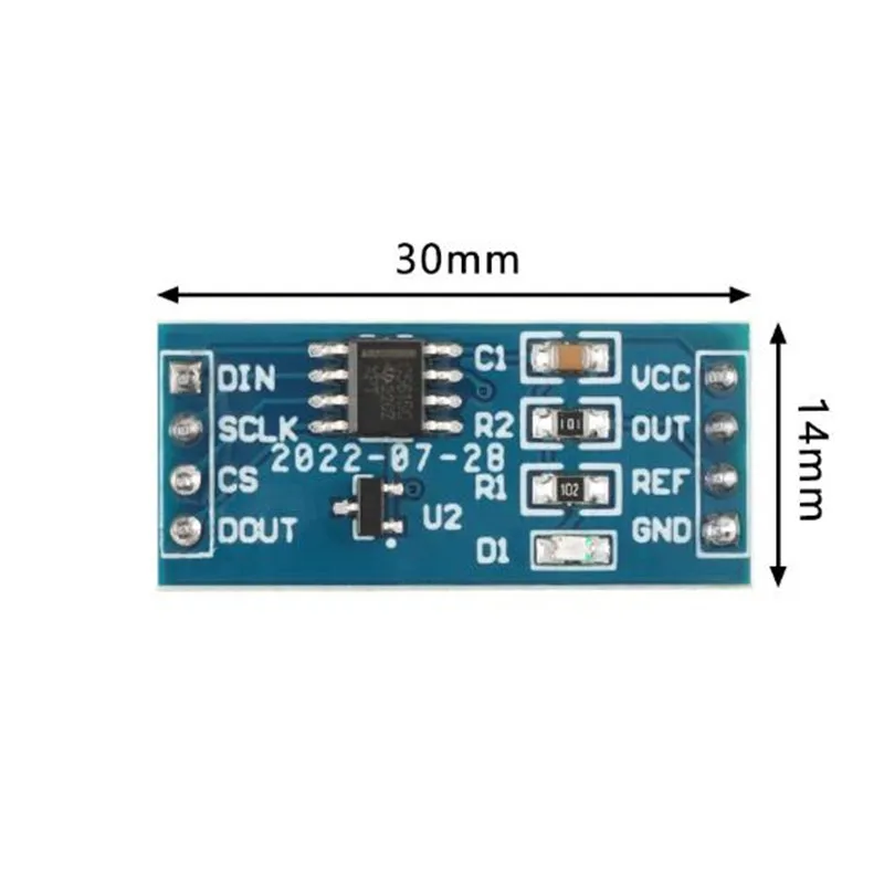 1PCS - 10PCS TLC5615 10 Bit Serial DAC Digital to Analog Converter Board TL431 IC 5V Conversion Module