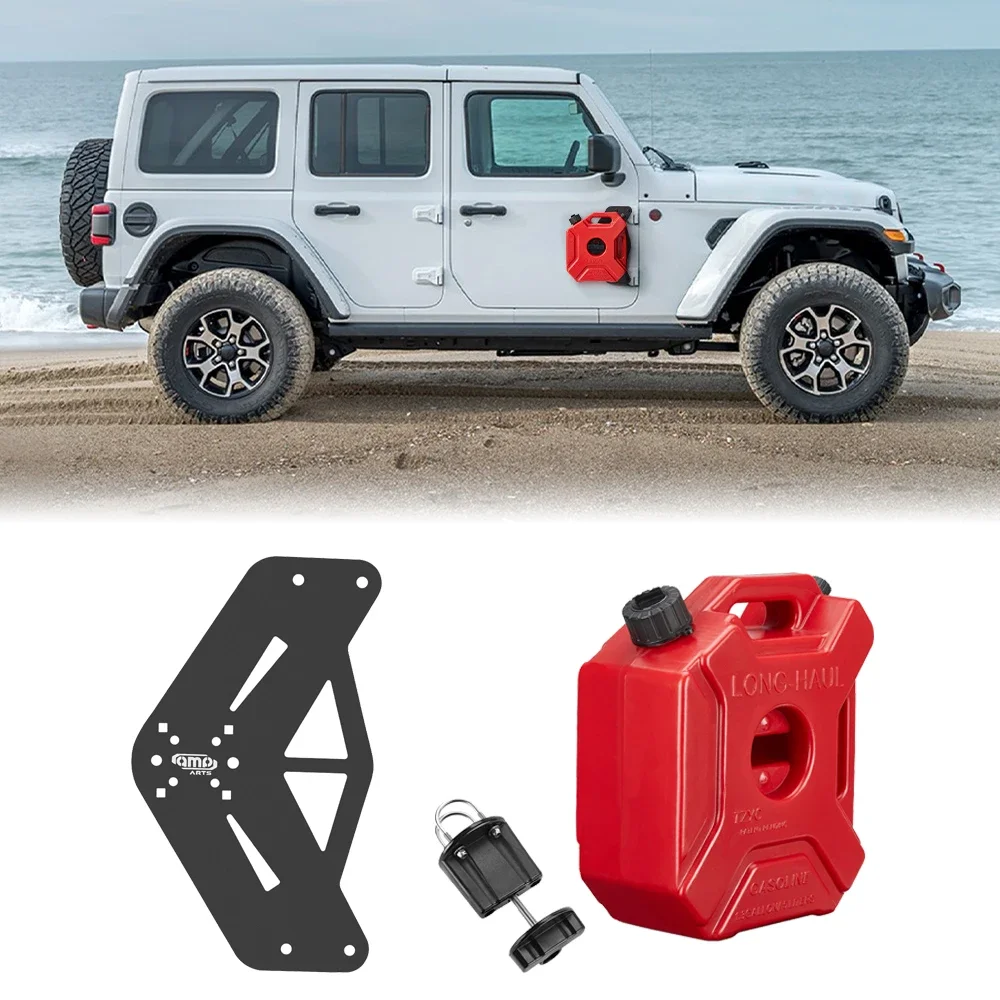 

Gasoline Locking Pack Mount Plate Kits Fuel Door Hinge Mount Bracket For Jeep Wrangler JK JL & Gladiator JT 2/4 Doors 2018-2023