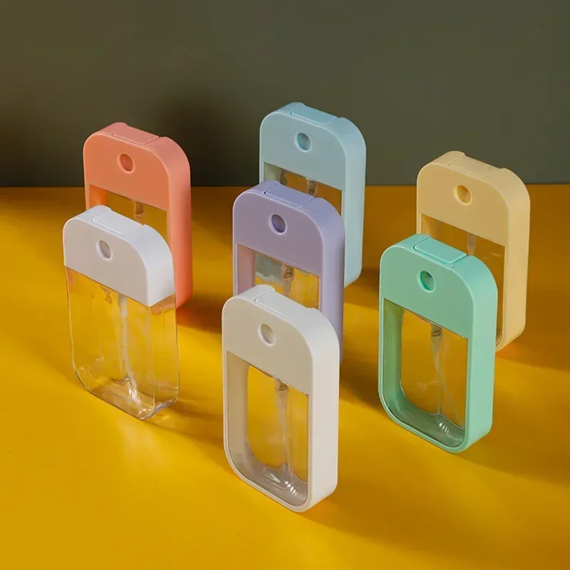 45ml Card Spray Bottle Portable Perfume Alcohol Disinfection Refillable Bottling Macaron Traveling Press Portable Sub-Bottling