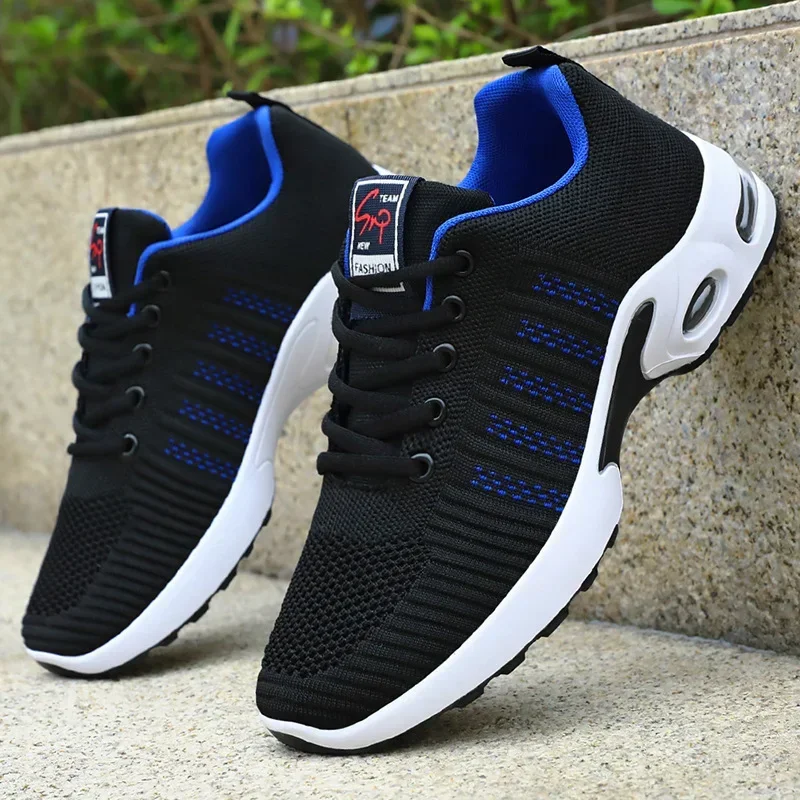 

Men's Sports Shoes Mens Casual Shoes Thick Bottomed Wear-resistant Air Cushion Breathable Running Sneakers for Male Tênis Casual