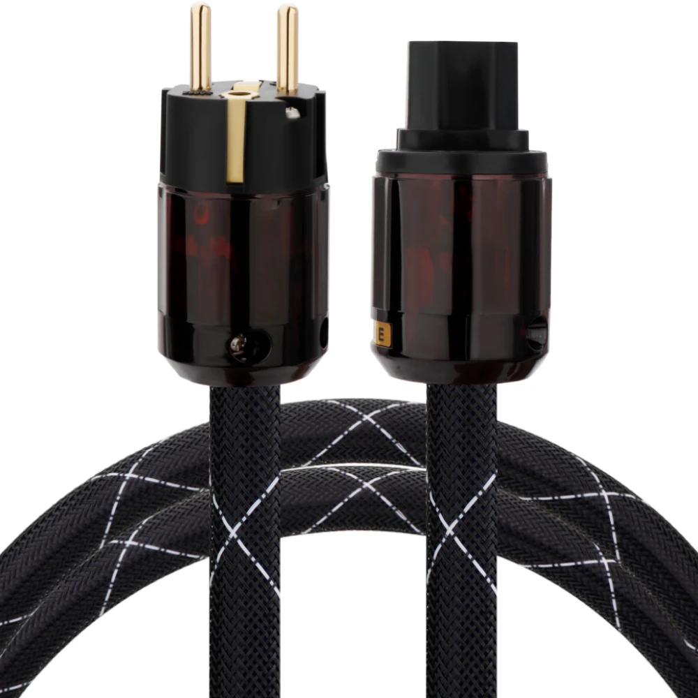Preffair D516 Кабель питания Аудиофильский кабель питания с плавкой Rhoium P-079E/C-079 EU Plug и разъемом IEC