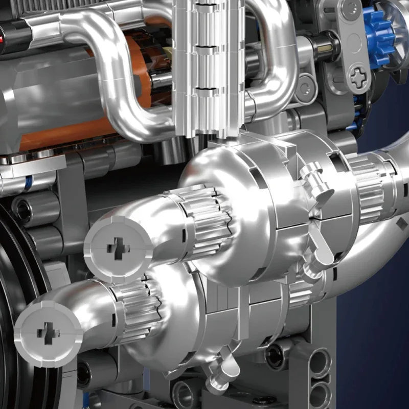 Mold King 10215 De Supercar Motor Bouwsteen Assemblage Sport Auto Motor Baksteen Set Technische Auto Speelgoed Kinderen Kerstcadeau