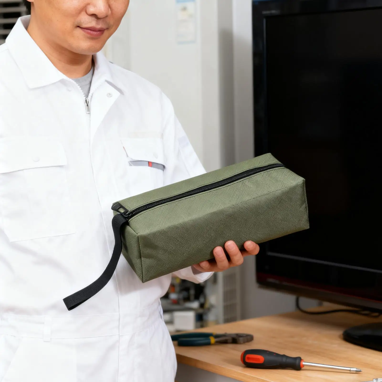 Маленькая сумка для инструментов, органайзер на молнии, водонепроницаемые портативные сумки для инструментов для мужчин, сверхмощные для строительной площадки, автомобильной сантехники