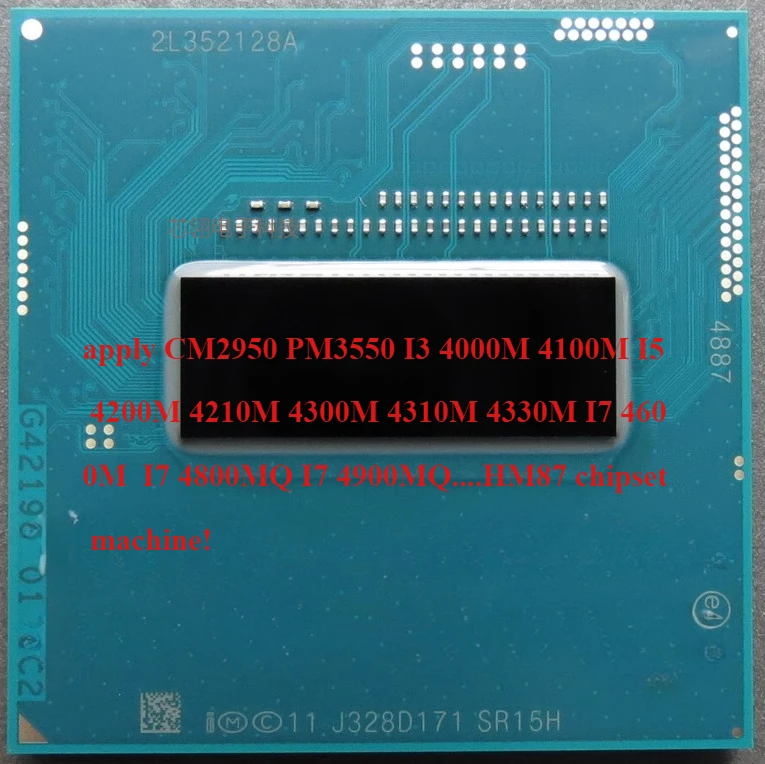 

I7 4700MQ SR15H 2.4-3.4G New official edition PGA 47W Generation 4 notebook CPU