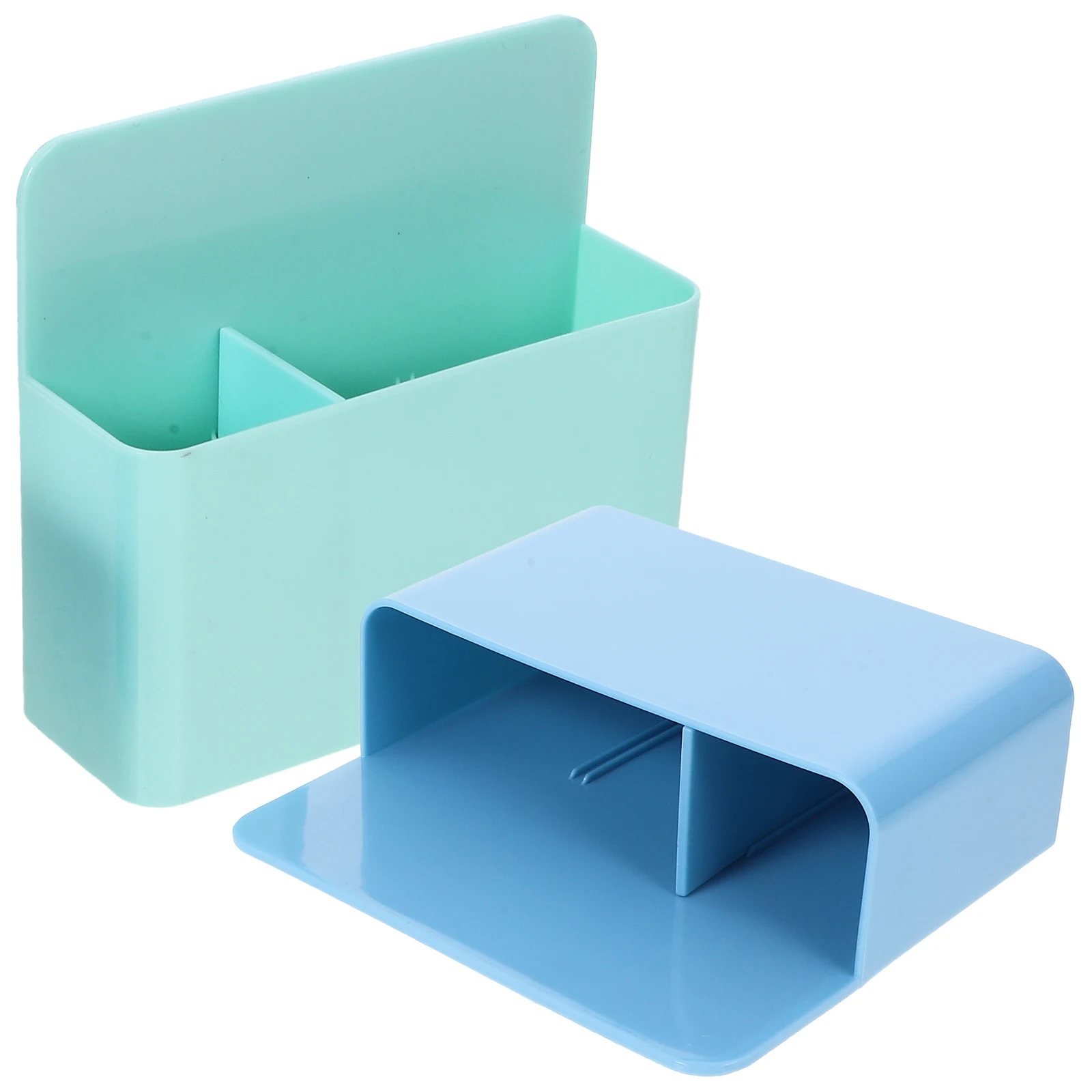 

2pcs Magnetic Storage Box Whiteboard Accessories Pen Travel Makeup Brush Container PP Material Strong Metal Surface