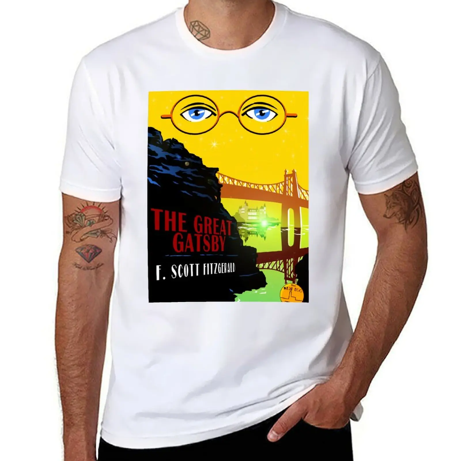 

Retro The Great Gatsby Travel Poster T-Shirt man t shirts graphic man t shirt luxury t shirts for man cotton funny T-Shirt
