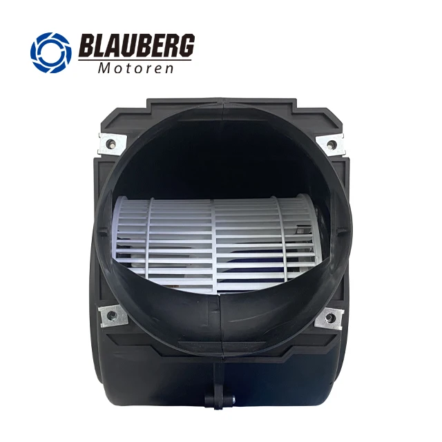 Kipas Blower Sentrifugal Plastik IP55 230v 146mm 115W dengan Dua Inlet, Pemasangan di Atap, OEM, Dapat Disesuaikan