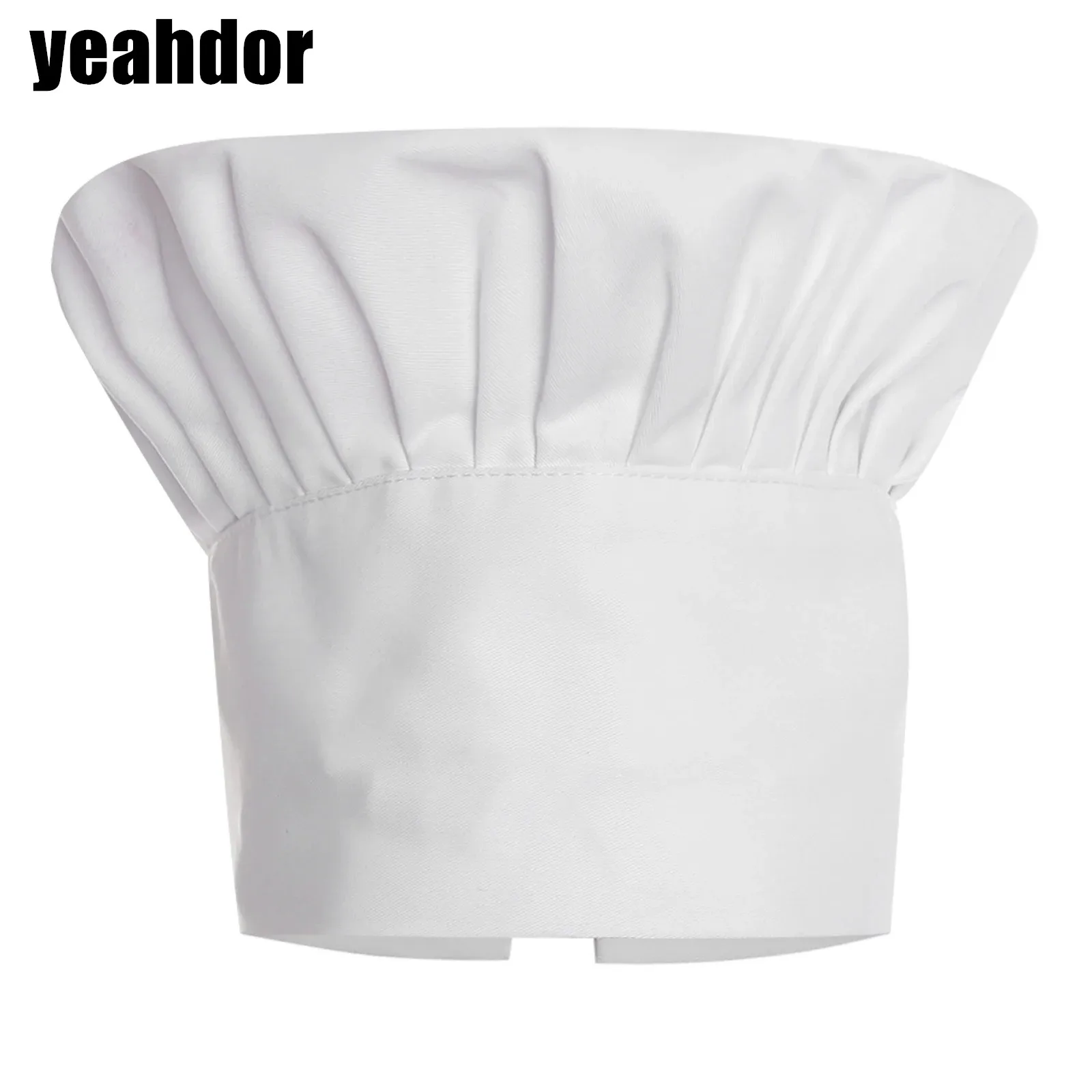 

Unisex Adults Chef Hat Elastic Band Adjustable Chef Hat Baker Cap for Canteen Hotel Cooking Class Restaurant Kitchen