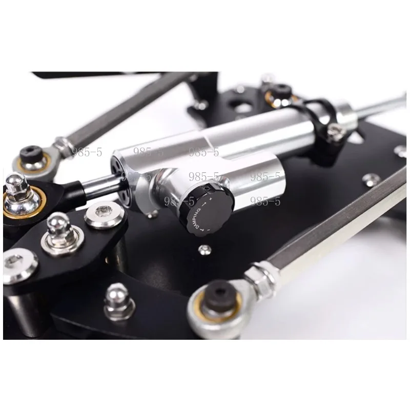 All Metal Damped Steering Tail Dummy Rudder, SN1 Single Axis Hall High Precision RC Helicopter Rudder Pedals
