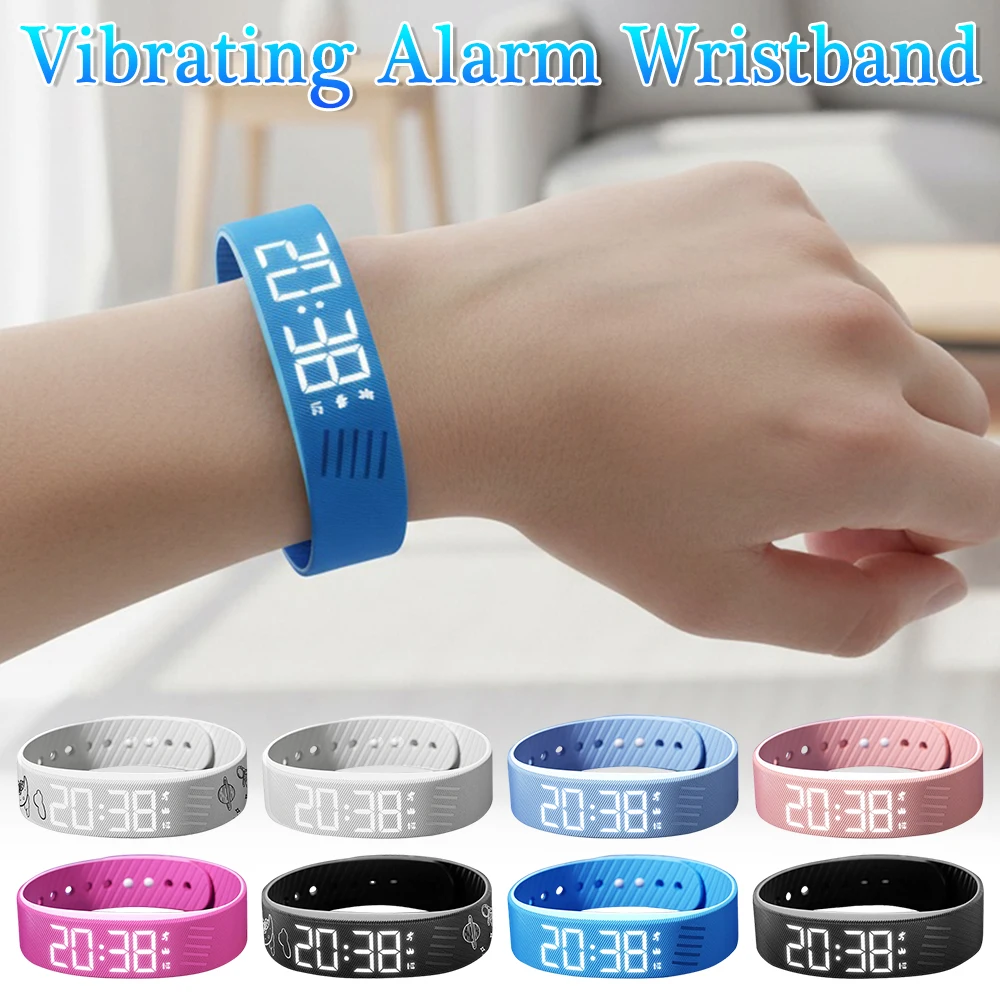 

LED Digital Smart Bracelet Waterproof Smart Clock Smartband Vibration Alarm Reminder with Running Pedometer Monitor Smart Band ﻿
