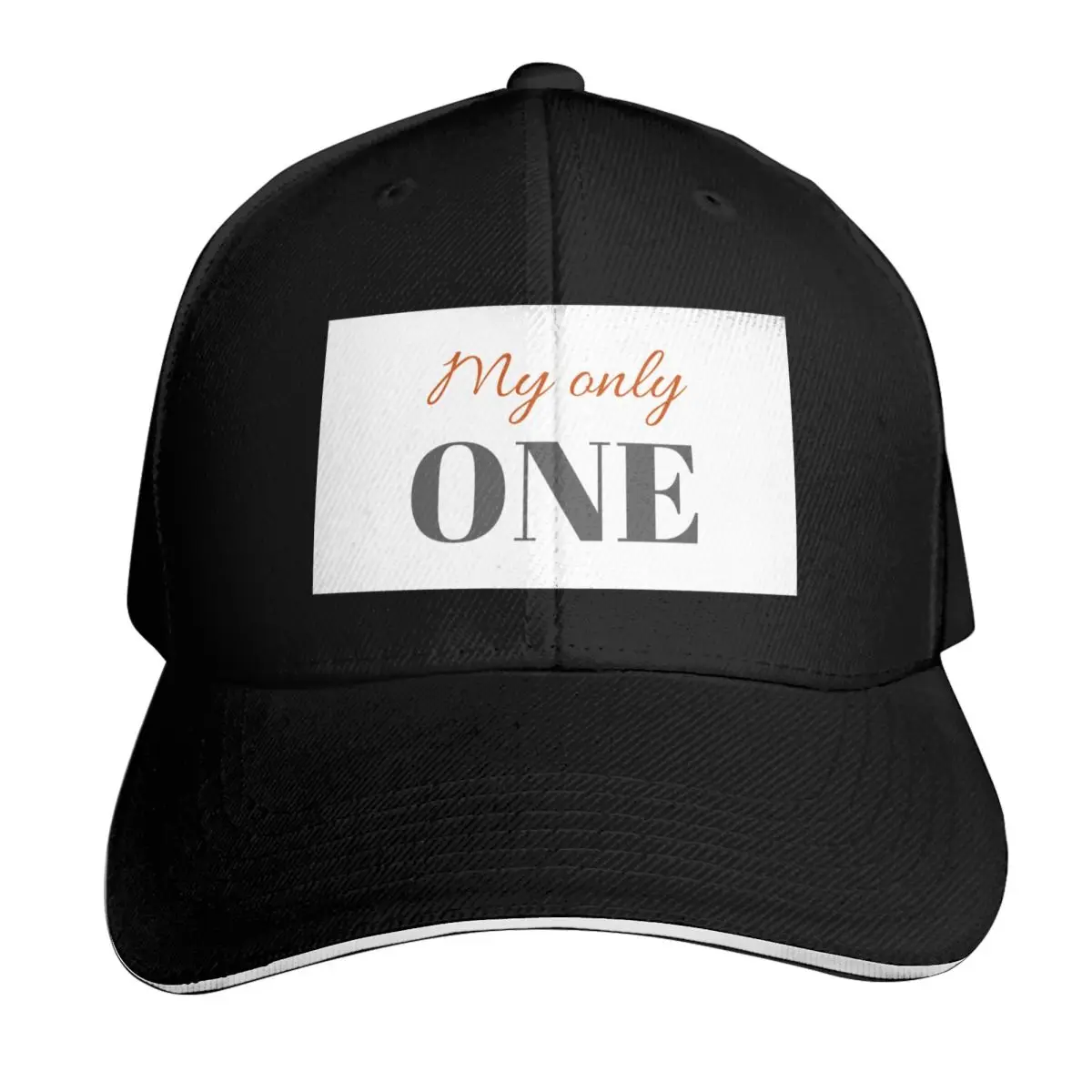 My only ONE Baseball Cap Adjustable Buckle Closure Moisture Wicking Quick Dry Curved Brim Classic Fit