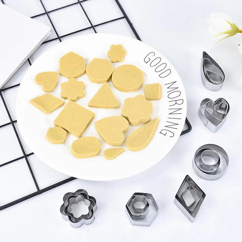 

1set Stainless Steel Cookie Cutter Mould Biscuit Mold Party Supplies Fondant Pastry Cake Decorate Baking Tools Kitchen Bakeware