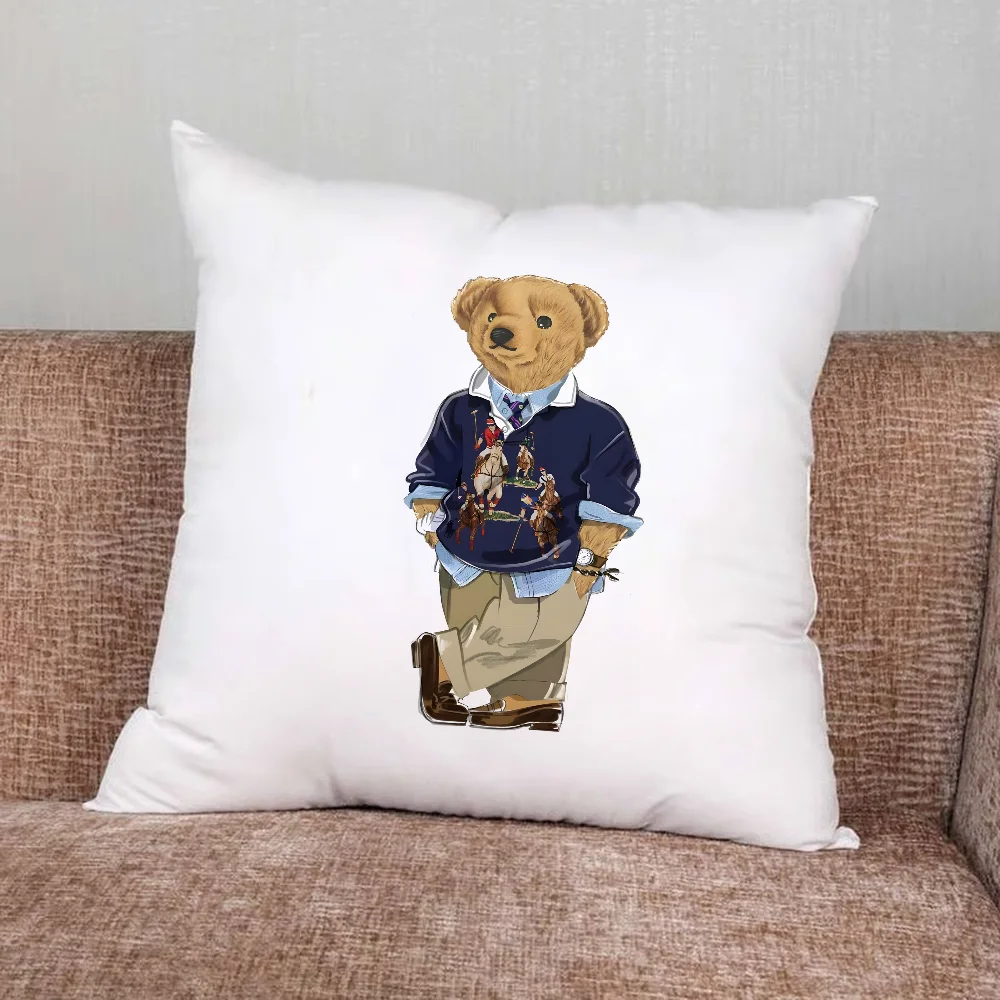موضة الدب P-PoloS كيس وسادة للمنزل غرفة نوم سيارة مكتب الديكور غرفة المعيشة أريكة غطاء الوسادة مناسبة