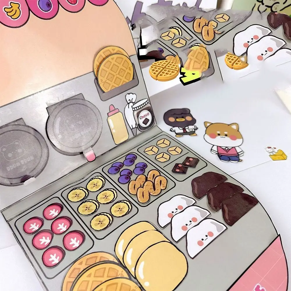 ビーニーブック素材パックワッフルニードクワイエットブックステッカーブックモンテッソーリネイルショップクワイエットブック自家製手作り誕生日ギフト